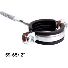 Хомут с EPDM уплотнителем UWS 59-65 мм, 2"", с гайкой М8, в комплекте ш+д 022.200.S 
