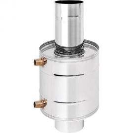 Штампованный теплообменник Везувий на трубе (6 л; 115 мм; AISI 439) А-17085 