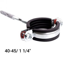 Хомут с EPDM уплотнителем UWS 40-45 мм, 1 1/4"", с гайкой М8, в комплекте ш+д 022.114.S 