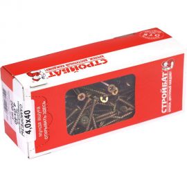 Универсальные саморезы Стройбат желтые 4.0х40 200 шт. 2641129 / 076041 