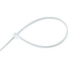 Кабельная стяжка хомут HLT 200x2.5 мм, белый, нейлон, уп. 100 шт. 4670042793268 