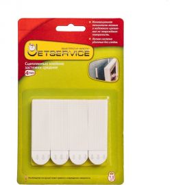Сцепляемые клейкие застежки Jetservice средние, 4 пары 77701/2 