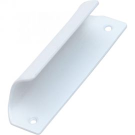 Ручка для балк. двери СКОБЯНОЙ сталь, белый 002573 