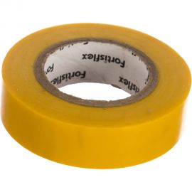 Изолента ПВХ FORTISFLEX 15 ммх0.15 ммх10 м желтая 71224 