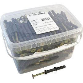 Дюбель-гвоздь Качественный КРЕПЕЖ 8х60 мм потайной бортик 180 шт 2000621 КЧ 