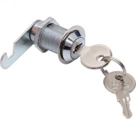 Почтовый замок СКОБЯНОЙ 16 мм, никель, запорная планка с крючком 007152 