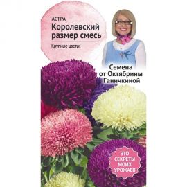 Семена ОКТЯБРИНА ГАНИЧКИНА Астра Королевский размер смесь, 0.3 г 119085 