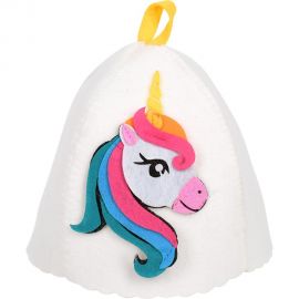 Детская шапка для бани и сауны Hot Pot единорог элли, войлок 41356 