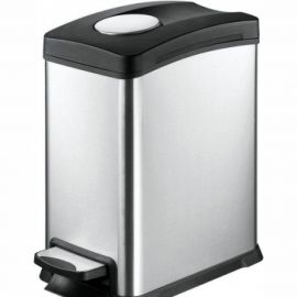 Урна PRIMANOVA 12 л, с педалью, прямоугольная, металл D-14661 