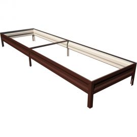 Грядка ГеоПластБорд 1x3 м, высота 20 см, шоколадно-коричневая 5941320Br 