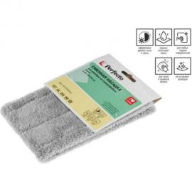 Сменная насадка для швабры из микрофибры PERFECTO LINEA Solid серая 44-532024 