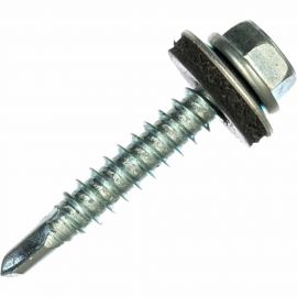 Саморез с шайбой EPDM BEFAST наконечник сверло 5,5x25, 100 шт. SSF55025100S 