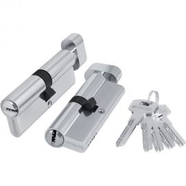 Цилиндровый механизм с вертушкой Fuaro 200 ZM 90 mm /50+10+30/ CP хром, 5 кл. 40365 