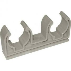 Опора для труб RTP двойная, D25, серая 10972 