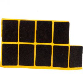 Самоклеящиеся фетровые пункты Tech-Krep 25х35 тёмный 9 шт. 109147 