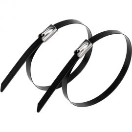 Стальной хомут с полимерным покрытием REXANT 150x4,6 50 шт 07-0158-5 