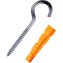 Шуруп-полукольцо Стройметиз 8,0х80 с унив.дюбелем 12х71, уп.2 шт. европодвес 2930331 