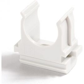 Крепёж-клипса для труб Промрукав Полистирол белая д32 25 шт. PR.02732б 