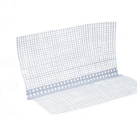 Углозащитный пластиковый профиль СХТ 20х20 с сеткой 100х150 мм, 145 гр, 3 м СХ0028 