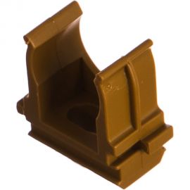 Крепёж-клипса для труб Промрукав АБС-пластик бук д16 в малой упаковке 10 шт. PR13.0051 