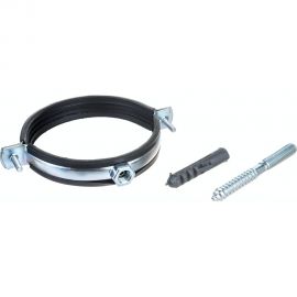 Металлорезиновый хомут с дюбелем и шурупом СТМ 4 107-110 мм CHSR0004 