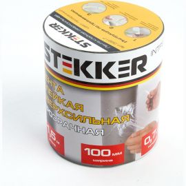 Клейкая сверхсильная лента STEKKER 0,7x100 мм, 1,5 м, прозрачная intp9-0715-10 39917 