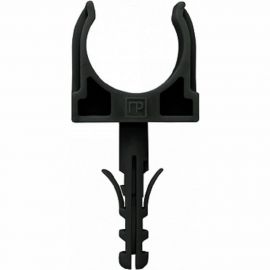 Крепеж-клипса Промрукав с дюбелем черная д20 в малой упаковке 10 шт PR13.0304 