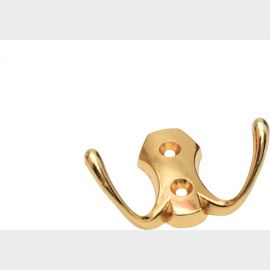 2-х рожковый крючок СКОБЯНОЙ РР золото 002708 