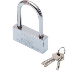 Навесной замок с высокой дужкой СКОБЯНОЙ стальной, 50 мм 008542 