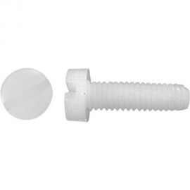 Винт с цилиндрической головкой со шлицем DINFIX DIN 84, полиамид (пластик), М5x10, 25 шт. 00-00001259 