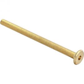 Мебельный плоский винт Element М6x70мм латунирован. 25 шт 307390 