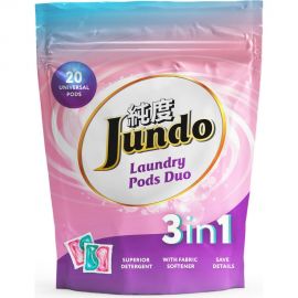 Универсальные капсулы для стирки белья Jundo Laundry pods DUO 20 штук 4903720021194 