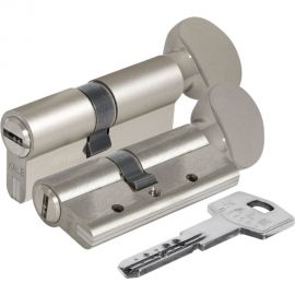 Цилиндровый механизм с вертушкой KALE KILIT 164 DBM-E/70 (30+10+30) мм, никель, 5 кл. 26561 