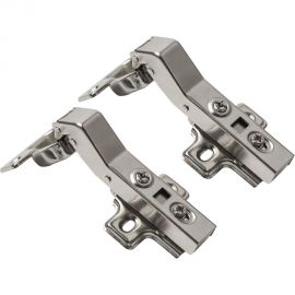 Петля Lemax prof clip-on с доводчиком 105 градусов для угла 45 градусов, Д100 Ш60 В20, никель 2 шт. 2pcs-M401-45 L 