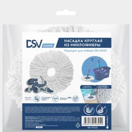 Насадка для отжимной швабры DSV для набора DS-10101, микрофибра, 1 шт DS-10122 