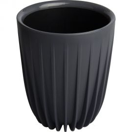 Пластиковый горшок с вкладкой liveingreen СИГМА антрацит, диам. 25 см, высота 30 см, 10.2 л СИ25-12 