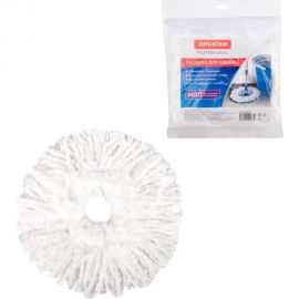 Насадка-моп для швабры OfficeClean Professional круглая, диаметр 16 см, микрофибра 266754 