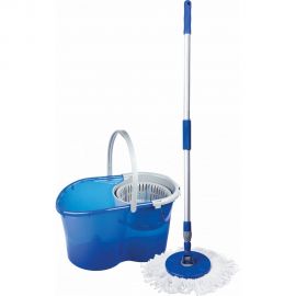 Набор для уборки ЛАЙМА ведро 14 л/5 л с отжимом, швабра с круглой насадкой 601460 