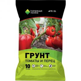 Почвенный грунт Торфяная поляна Томаты и перец 10 л 00-00000671 