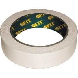 Двухсторонняя клеящая лента FIT IT на вспененной основе 19 мм х 5 м 11785 