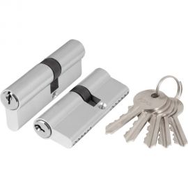 Цилиндровый механизм Ajax AZ100/90 mm (40+10+40), CP хром, 5 кл. 43849 