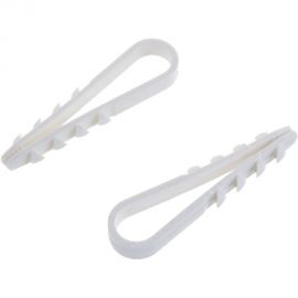 Дюбель-хомут для круглого кабеля Зубр ДХ-К, 5 - 10 мм, 100 шт, нейлоновый 30911-10 