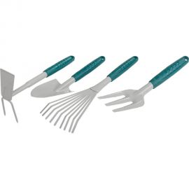 Садовый набор RACO:совок 4207-53481, мотыжка-53486, грабли веерные-53492, вилка посадочная-53496 4225-53/498 