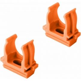 Крепеж-клипса для трубы TDM ПНД 20 мм, оранжевая, 10 шт. SQ0405-0122 