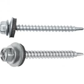 Кровельный саморез STARFIX 4,8x25 мм, цинк, шайба с прокладкой, PT1, 250 шт. SMC2-83809-250 