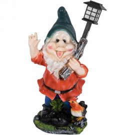 Садовая фигурка Park Гном с фонарем и петухом H-61 см 169415 
