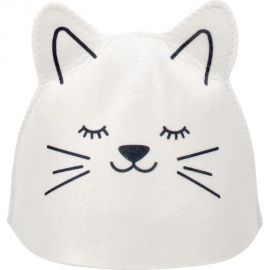 Детская шапка для бани и сауны Hot Pot Котёнок войлок 41339 