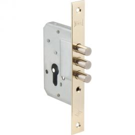 Корпус врезного замка KALE KILIT 189/3M (45 мм) w/b латунь 1085 
