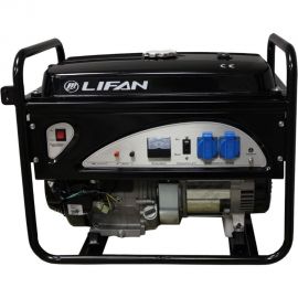 Бензиновый генератор Lifan 220В, 6/6,5 кВт, 15 л.с.7000 6GF-3 