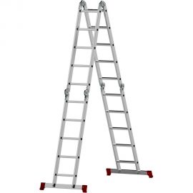 Четырехсекционная лестница-трансформер Новая Высота 4х5 ступеней 2320405 